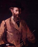 Edouard Manet Self portrait with palette France oil painting artist